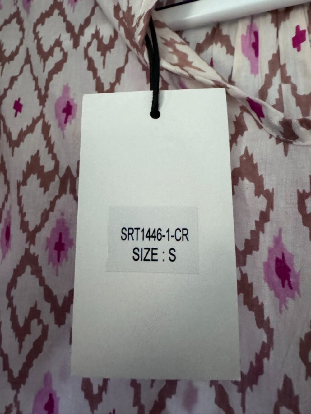 THML Ikat Ruffle Neck Blouse - Picture 3 of 3